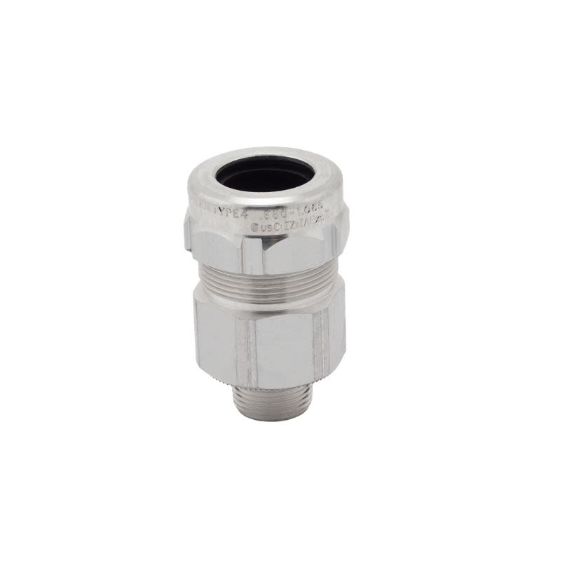 T&B Fittings Star Teck ST075-467 Teck Cable Fitting, 3/4 in Trade, 0.88 to 1.065 in Cable Openings, Aluminum